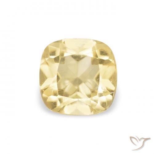 0.50ct Naturale Dorato Citrino, Cuscino, VVS-VS