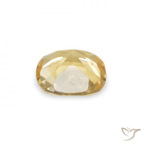 Citrino Giallo chiaro naturale da 0.41 ct, Cuscino, VVS-VS