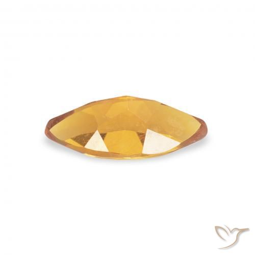 Citrino Arancio intenso-OroG naturale da 0.44 ct, Taglio marquise, VVS