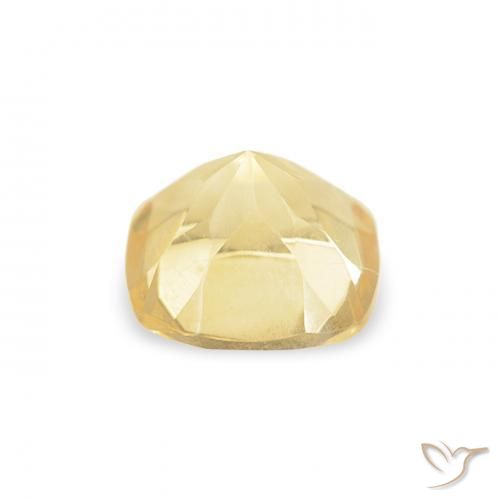 Citrino Giallo chiaro naturale da 0.55 ct, Cuscino, VVS-VS
