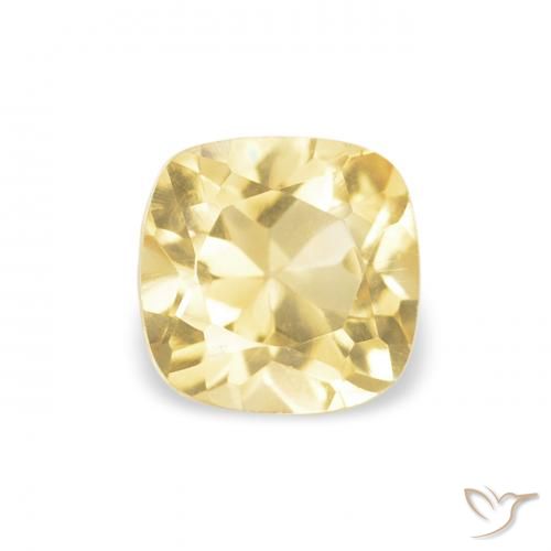 0.53ct Naturale Giallo dorato chiaro Citrino, Cuscino, VVS-VS