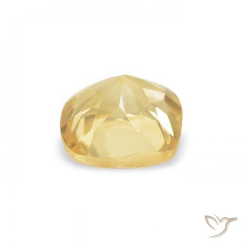 Citrino Giallo dorato chiaro naturale da 0.53 ct, Cuscino, VVS-VS