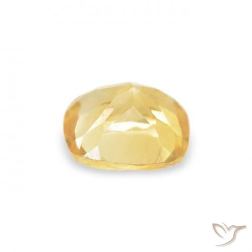Citrino Giallo chiaro naturale da 0.46 ct, Cuscino, VVS-VS