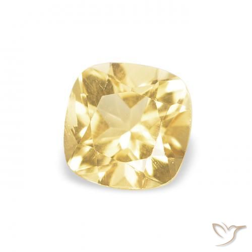 Citrino Oro chiaro naturale da 0.52 ct, Cuscino, VVS