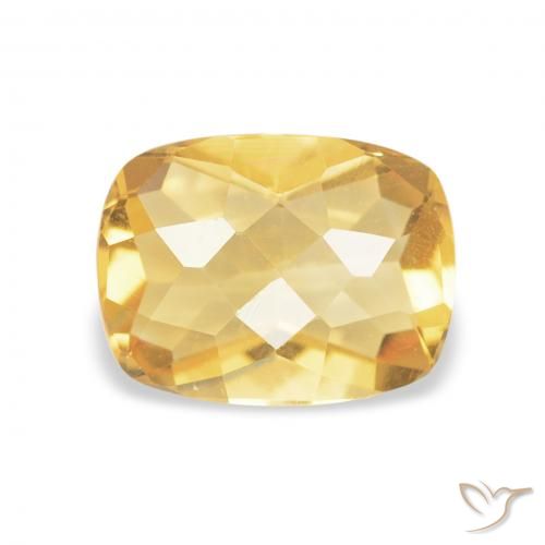 1.14ct Naturale Oro medio Citrino, Cuscino, VVS
