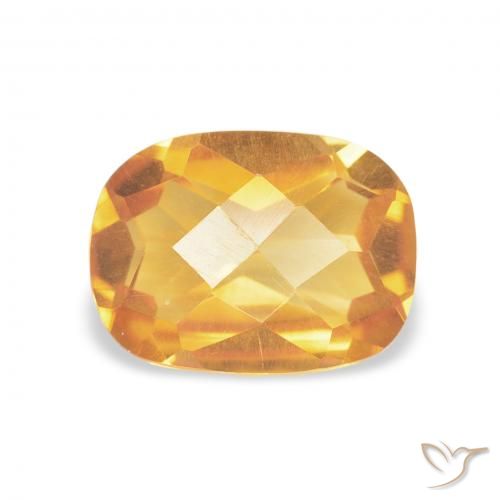 1.17ct Naturale Arancio-Oro Citrino, Cuscino, VVS-VS