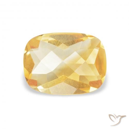 0.97ct Naturale Oro Citrino, Cuscino, VVS-VS