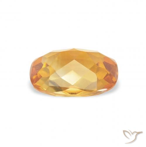 Citrino Medium Light Orange-Gold naturale da 1.10 ct, Cuscino, VVS-VS
