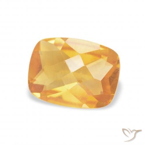Citrino Arancio Medio naturale da 1.16 ct, Cuscino, VVS-VS