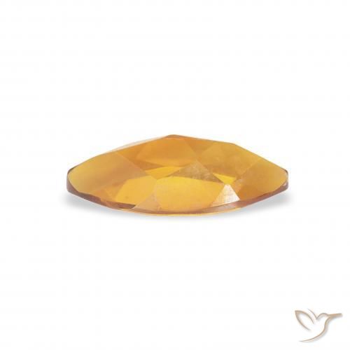 Citrino Arancio Scuro-Oro naturale da 0.48 ct, Taglio marquise, VVS-VS
