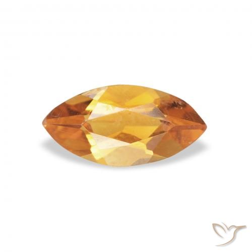 0.43ct Naturale Oro Citrino, Taglio marquise, VVS-VS