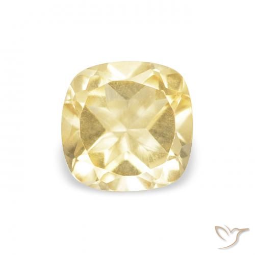 0.53ct Giallo dorato chiaro Citrino, Cuscino, VVS-VS