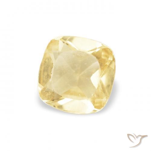 Citrino Giallo dorato chiaro naturale da 0.47 ct, Cuscino, VVS-VS