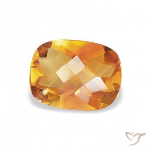Citrino Arancio Terra naturale da 1.02 ct, Cuscino, VS