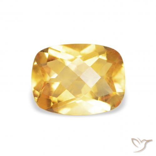 1.16ct Dorato Citrino, Cuscino, VS
