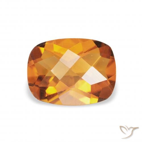 1.16ct Naturale Arancio Terra Citrino, Cuscino, VVS