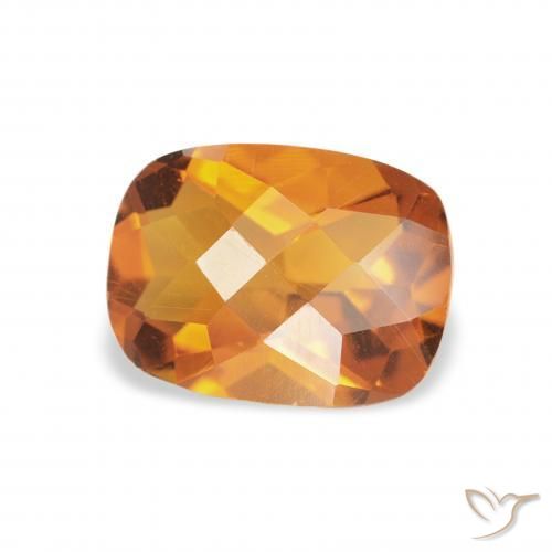 Citrino Arancio Terra naturale da 1.16 ct, Cuscino, VVS