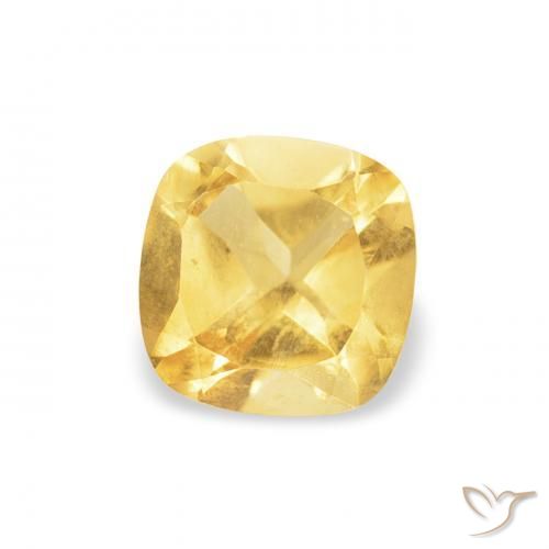 Citrino Oro medio naturale da 0.55 ct, Cuscino, VS
