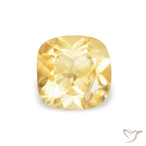 0.50ct Naturale Dorato Citrino, Cuscino, VS
