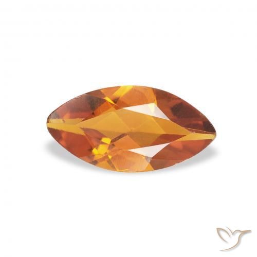 Citrino Arancio Medio naturale da 0.46 ct, Taglio marquise, VS