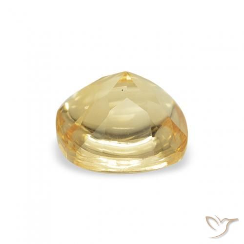 Citrino Oro chiaro naturale da 0.65 ct, Cuscino, Trasparente