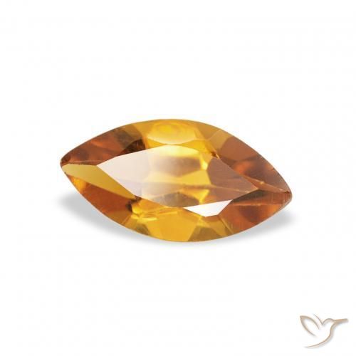 Citrino Arancio Medio naturale da 0.47 ct, Taglio marquise, VS