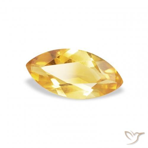 Citrino Oro brillante naturale da 0.44 ct, Taglio marquise, VS