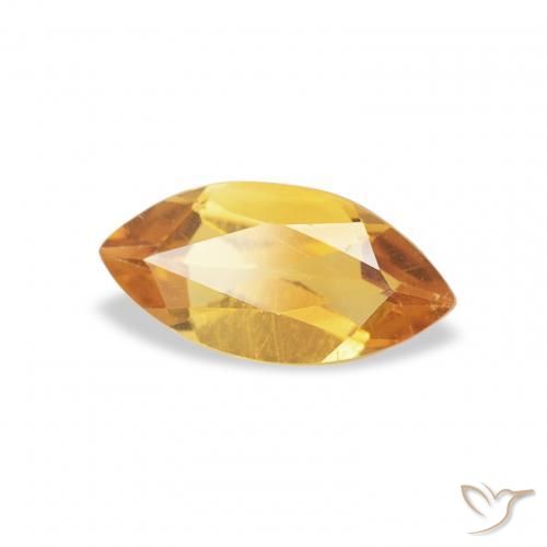 Citrino Arancione-Oro medio naturale da 0.41 ct, Taglio marquise, VS