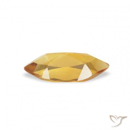 Citrino Arancione-Oro medio naturale da 0.41 ct, Taglio marquise, VS