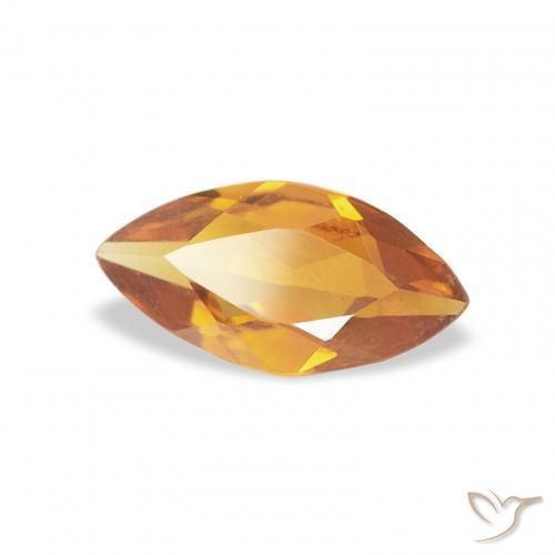 Citrino Arancio Medio naturale da 0.43 ct, Taglio marquise, VS