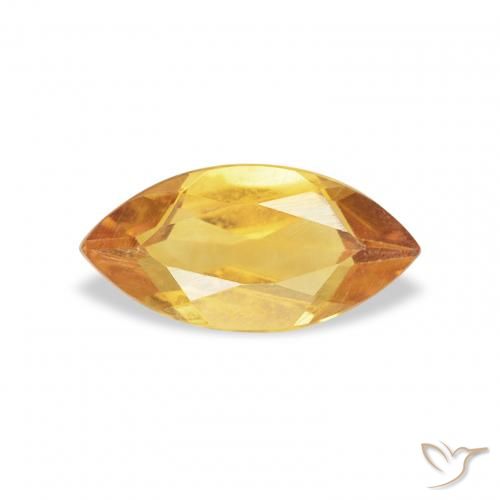 0.42ct Naturale Arancio-Oro Citrino, Taglio marquise, VS