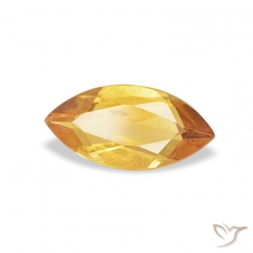 Citrino Arancio-Oro naturale da 0.42 ct, Taglio marquise, VS