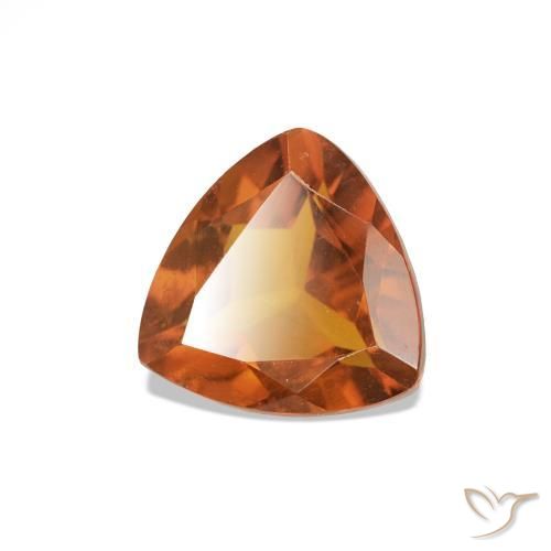 Citrino Arancione scuro naturale da 0.63 ct, Taglio trillion, VVS-VS
