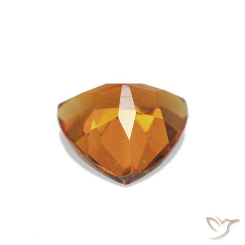 Citrino Marrone arancio naturale da 0.69 ct, Taglio trillion, VVS-VS
