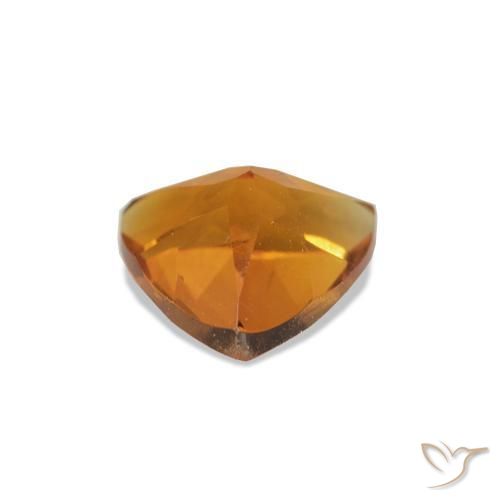 Citrino Arancio giallastro naturale da 0.64 ct, Taglio trillion, VS