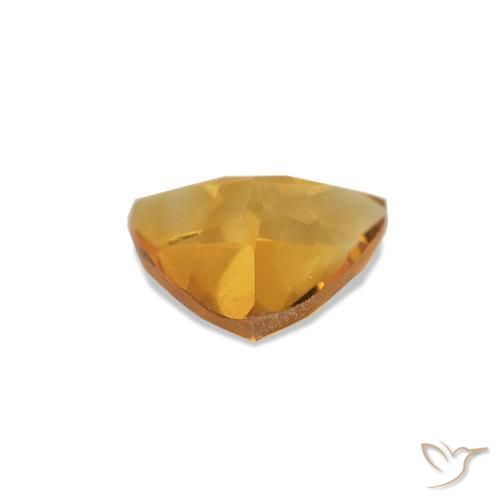 Citrino Arancio intenso-OroG naturale da 0.54 ct, Taglio trillion, VS