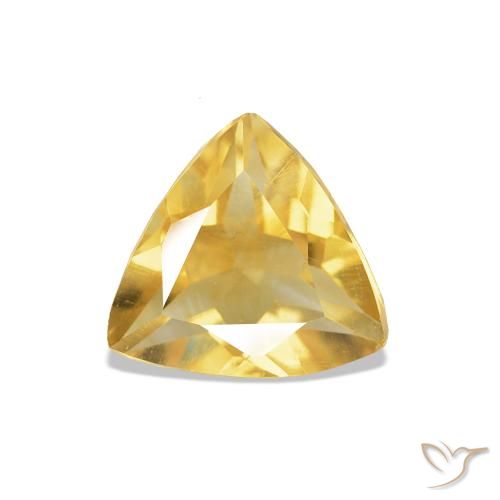 0.67ct Dorato medio Citrino, Taglio trillion, VS-SI
