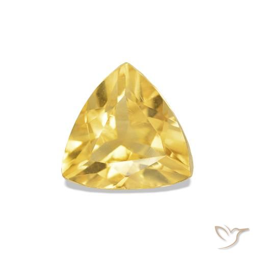 0.77ct Arancio dorato Citrino, Taglio trillion, VS-SI