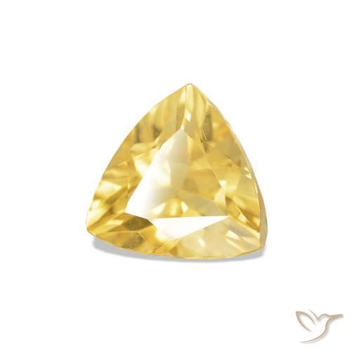 Citrino Arancio dorato naturale da 0.77 ct, Taglio trillion, VS-SI