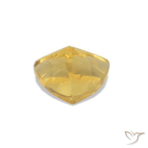 Citrino Arancio dorato naturale da 0.77 ct, Taglio trillion, VS-SI