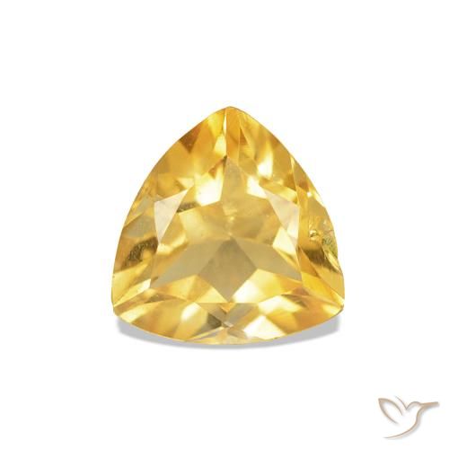 0.68ct Oro Citrino, Taglio trillion, VS-SI
