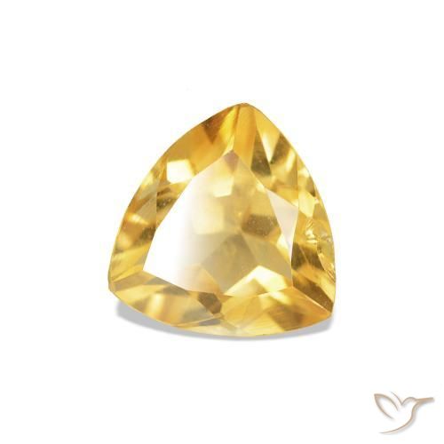 Citrino Oro naturale da 0.68 ct, Taglio trillion, VS-SI