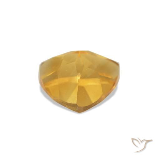 Citrino Dorato medio naturale da 0.76 ct, Taglio trillion, VVS-VS