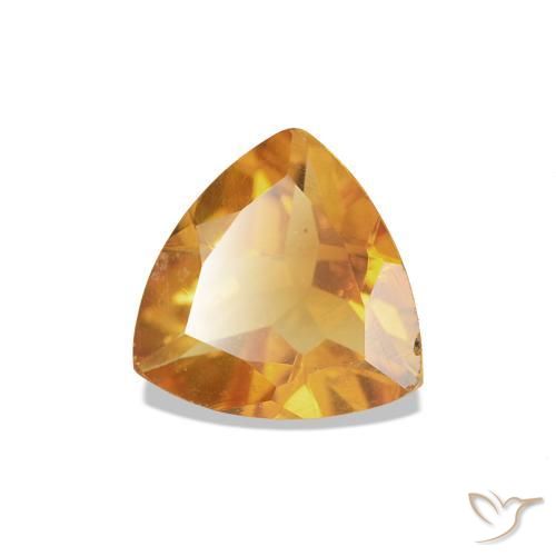 Citrino Medium Light-Orange naturale da 0.61 ct, Taglio trillion, VS