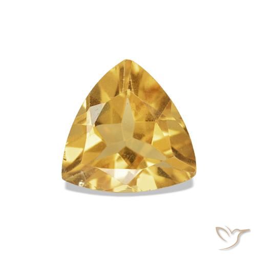 0.57ct Dorato Citrino, Taglio trillion, VVS-VS