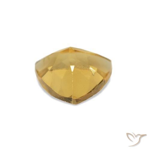 Citrino Dorato naturale da 0.57 ct, Taglio trillion, VVS-VS