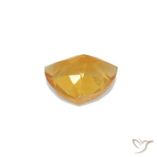 Citrino Arancio Dorato Profondo naturale da 0.24 ct, Taglio trillion, VS