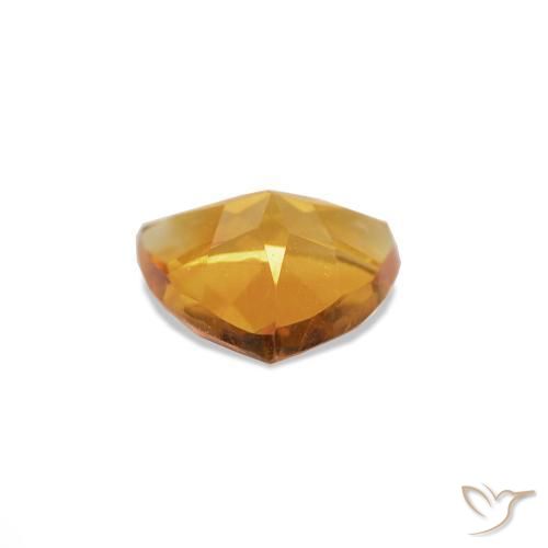 Citrino Medium Light-Orange naturale da 0.51 ct, Taglio trillion, VS