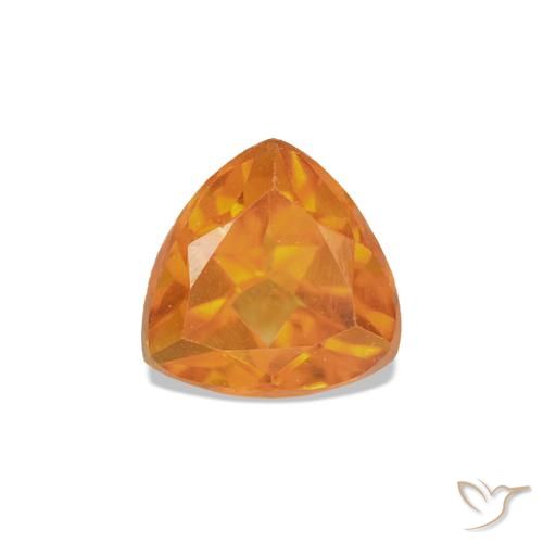 Citrino Arancione Ambra naturale da 0.40 ct, Taglio trillion, VS