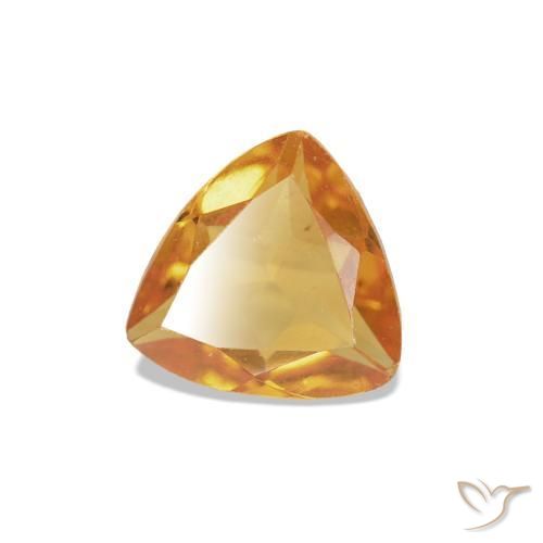 Citrino Arancione rossastra naturale da 0.33 ct, Taglio trillion, VS
